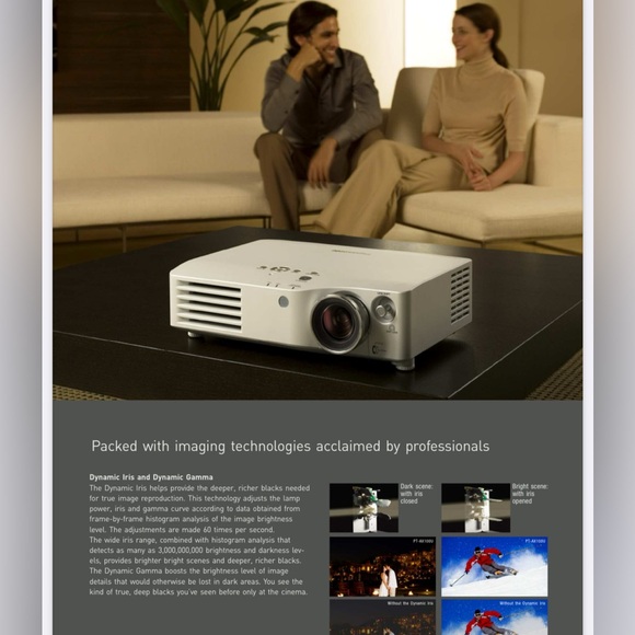 Panasonic PT AX-100U high definition projector with accessories. No remote. - Picture 16 of 16